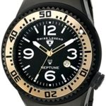 Swiss Legend Men’s ‘Neptune Force’ Swiss Quartz Stainless Steel Casual Watch, Color:Black (Model: 21819P-BB-11-GA)