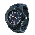 Smith & Wesson Men’s SWW-2166 Sentry Black Glowing Dial Plastic Band Watch