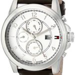 Tommy Hilfiger  Men’s 1710294 Stainless Steel Watch with Brown Leather Band