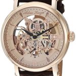 Adee Kaye Men’s ‘Mecha Collection’ Stainless Steel and Leather Automatic Watch, Color:Brown (Model: AK8895-MRG)