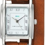 La Mer Collections Women’s Quartz Metal and Leather Casual Watch, Color:Brown (Model: LMMILWOOD011)