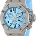 Swiss Legend Women’s 10535-012 Trimix Diver Chronograph Light Blue Dial Light Blue Silicone Watch