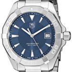 Tag Heuer Men’s  ‘300 Aquaracer’ Stainless Steel Bracelet Watch with Blue Dial