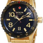 Nixon A277-513 Mens Diplomat SS Gold Black Watch