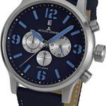 Jacques Lemans Porto 1-1794G 49mm Stainless Steel Case Canvas Mineral Men’s Watch