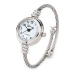 New Geneva Silver Cable Band Women’s Small Size Bangle Watch