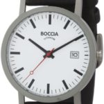 Boccia B3538-01 Mens Titanium Black Leather Watch