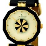 Le Chateau #2911 Women’s Black Leather Band Casual Analog Watch