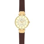 Anne Klein Modern Leather Strap Watch – Brown