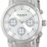 Akribos XXIV Women’s AK623SS Grandiose Chronograph Stainless Steel Bracelet Watch