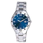 Pedre Men’s Round Silver-Tone Bracelet Watch 0205SLX