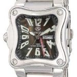 REACTOR Midsize 88001 Flux Black Pearl Dial Stainless Steel Watch