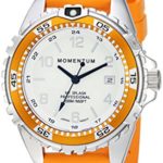 Momentum Women’s Quartz Stainless Steel and Rubber Diving Watch, Color:Orange (Model: 1M-DN11LO1O)