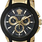 Versace Men’s VQN060015 Character Gold-Tone Stainless Steel Watch