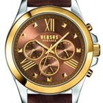 Versus by Versace Men’s SBH030015 Chrono Lion Analog Display Quartz Brown Watch