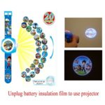 Digital Projection Watch with 20 Different Paw Patrol Images, Digital Quartz Blue Watch For Kids as Gift