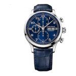 Louis Erard Men’s 1931 42.5mm Blue Leather Band Steel Case Automatic Analog Watch 78225AA25.BDC37