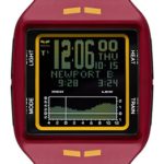 Vestal BRG040.N BRIG TIDE & TRAIN Burgundy / Gold Negative LCD Watch