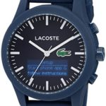 Lacoste Men’s ‘12.12-TECH’ Quartz Plastic and Rubber Smart Watch, Color:Blue (Model: 2010882)