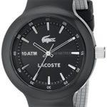 Lacoste Men’s 2010657 Borneo Analog Display Japanese Quartz Black Watch