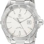 TAG Heuer Men’s ‘Aquaracer’ Swiss Automatic Stainless Steel Dress Watch, Color:Silver-Toned (Model: WAY2111.BA0928)