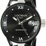 Locman Italy Women’s 0521V05-GUBK00SK Montecristo Lady Analog Display Quartz Black Watch