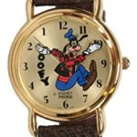Rare Pedre Unisex Gold-Tone Disney Backwards Goofy Watch 0350GX