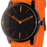 Tzou New Orange w/ Black Silicone Jelly Watch