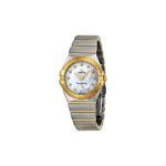 Omega Women’s 12320276055002 Constellation Diamond-Accented Stainless Steel and 18k Gold Watch