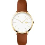 Lacoste Women’s Quartz Gold-Tone and Leather Casual Watch, Color:Brown (Model: 2000947)