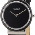 BERING Time 10729-442 Womens Ceramic Collection Watch with Calfskin Band and scratch resistant sapphire crystal. Designed in Denmark.