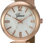 Geneva Women’s GV/1014WMRG Rose Gold-Tone and Blush Pink Strap Watch