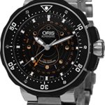 Oris Men’s 76176827134SET Moon Pointer Analog Display Swiss Automatic Silver Watch