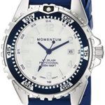 Momentum Women’s Quartz Stainless Steel and Rubber Diving Watch, Color:Blue (Model: 1M-DN11LU1U)