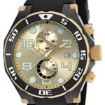 Invicta Men’s 17815 Pro Diver Two-Tone Stainless Steel Watch with Black Band