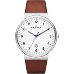 Skagen Klassik Men’s Three Hand Leather Watch