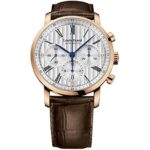 Louis Erard Men’s Excellence 42mm Brown Leather Band Rose Gold Plated Case Automatic Watch 71231OR11.BAC52
