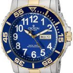 CROTON Men’s CA301281TTBL Analog Display Chinese Automatic Two Tone Watch