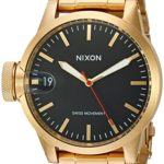 Nixon Men’s A441510 Chronicle 44 Analog Display Swiss Quartz Gold Watch
