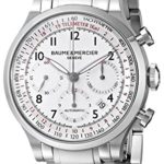Baume & Mercier Men’s BMMOA10061 Capeland Analog Display Swiss Automatic Silver Watch