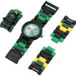 LEGO Ninjago Movie Lloyd Kids Minifigure Link Buildable Watch | green/black| plastic | 28mm case diameter| analog quartz | boy girl | official