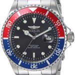 Invicta Men’s ‘Pro Diver’ Quartz Stainless Steel Diving Watch, Color:Silver-Toned (Model: 23384)