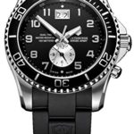 Victorinox Swiss Army Men’s 241440 Maverick GS Dual Time Black Double Date Dial Watch