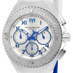 Technomarine Men’s ‘Manta’ Quartz Stainless Steel and Silicone Casual Watch, Color:White (Model: TM-215074)