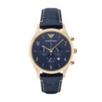 Emporio Armani Men’s AR1862 Sport Blue Leather Watch
