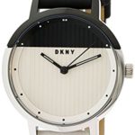DKNY Women’s ‘The Modernist’ Quartz Stainless Steel and Leather Casual Watch, Color:Black (Model: NY2642)