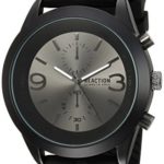 Kenneth Cole REACTION Men’s ‘Sport’ Quartz Metal and Silicone Casual Watch, Color:Black (Model: 10030939)