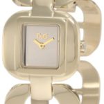 D&G Dolce & Gabbana Women’s DW0712 Bbq Round Square Case Gold Dial Watch