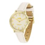Coach Women’s 14502564 Ultra Slim White Leather Strap Watch