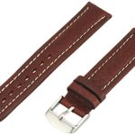 Hadley-Roma Men’s MSM886RB-180 18-mm Brown Genuine Shrunken Leather Watch Strap